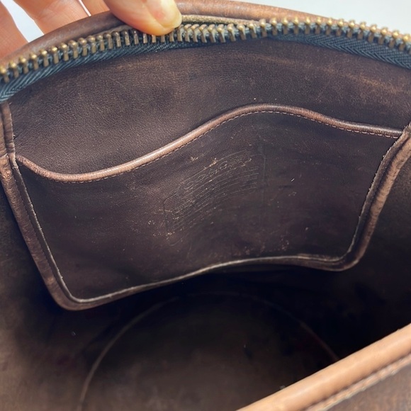 Coach Brown Duffle Feed Sac Shoulder Bag XL F7D - Picture 10 of 16